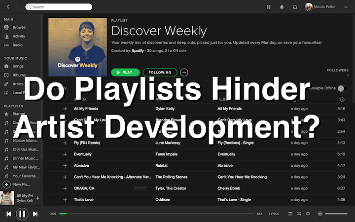 Do Playlists Make It Harder To Break An Artist? - Music 3.0 Music ...