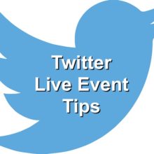 Twitter live event tips