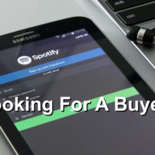 Spotify looking for a buyer