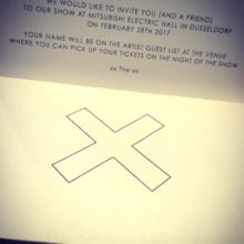 Snail mail invite from The XX