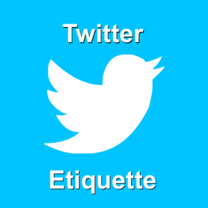 Twitter etiquette