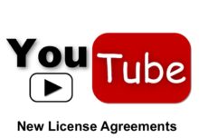 YouTube license agreements