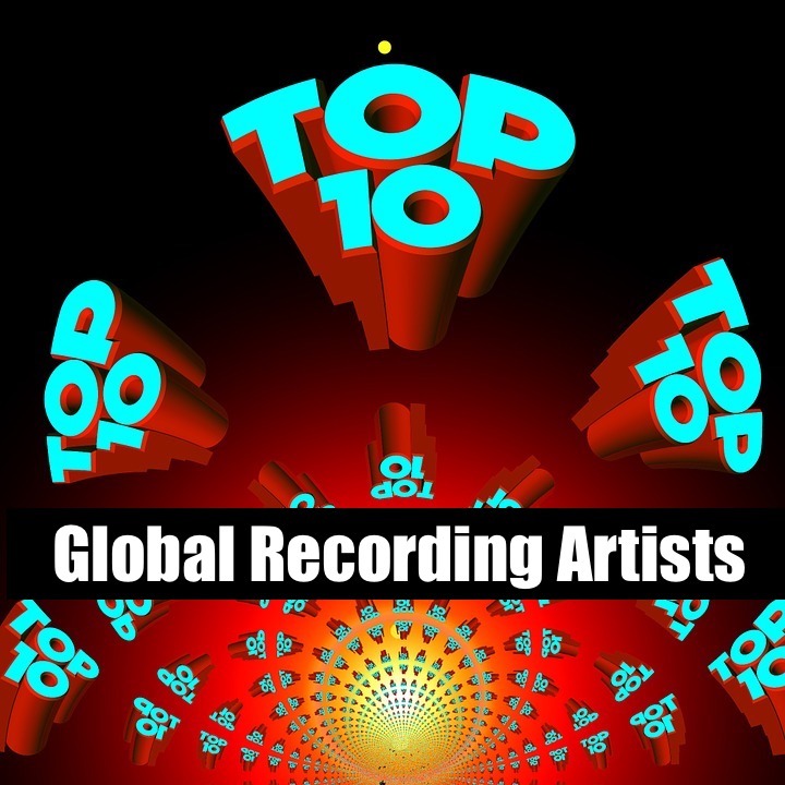 top 10 global recording artists image