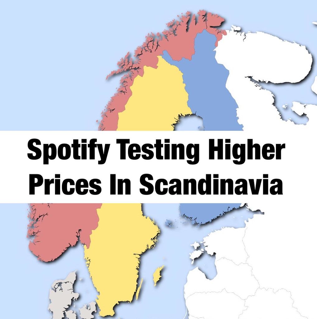 Spotify Scandinavia prices image