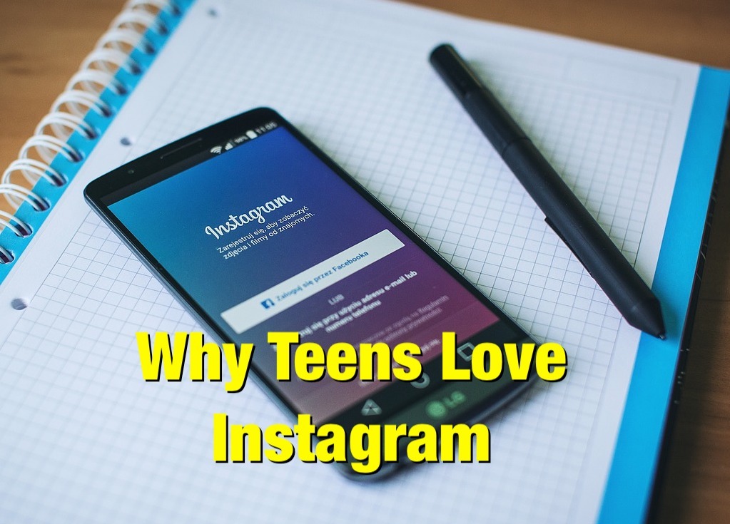 Teenager loves Instagram image
