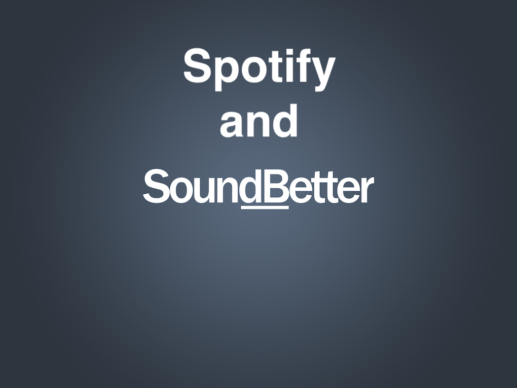 Spotify and SoundBetter image
