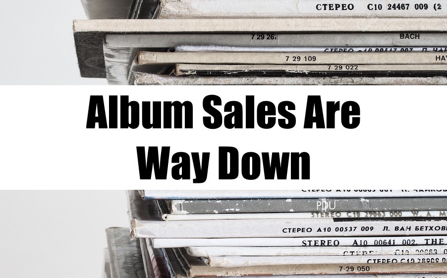 Album sales down image