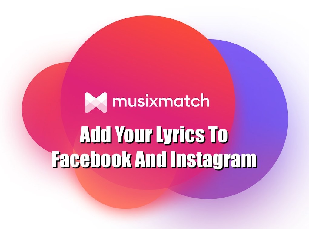 Musixmatch lyrics on Facebook and Instagram image