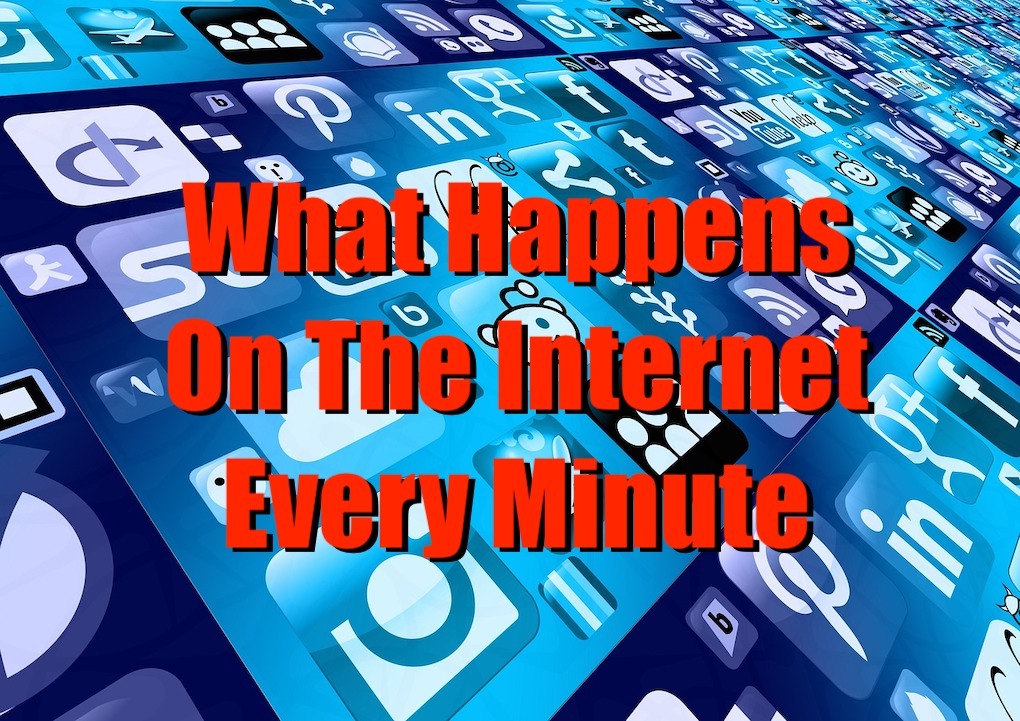 What happens on the Internet every minute image