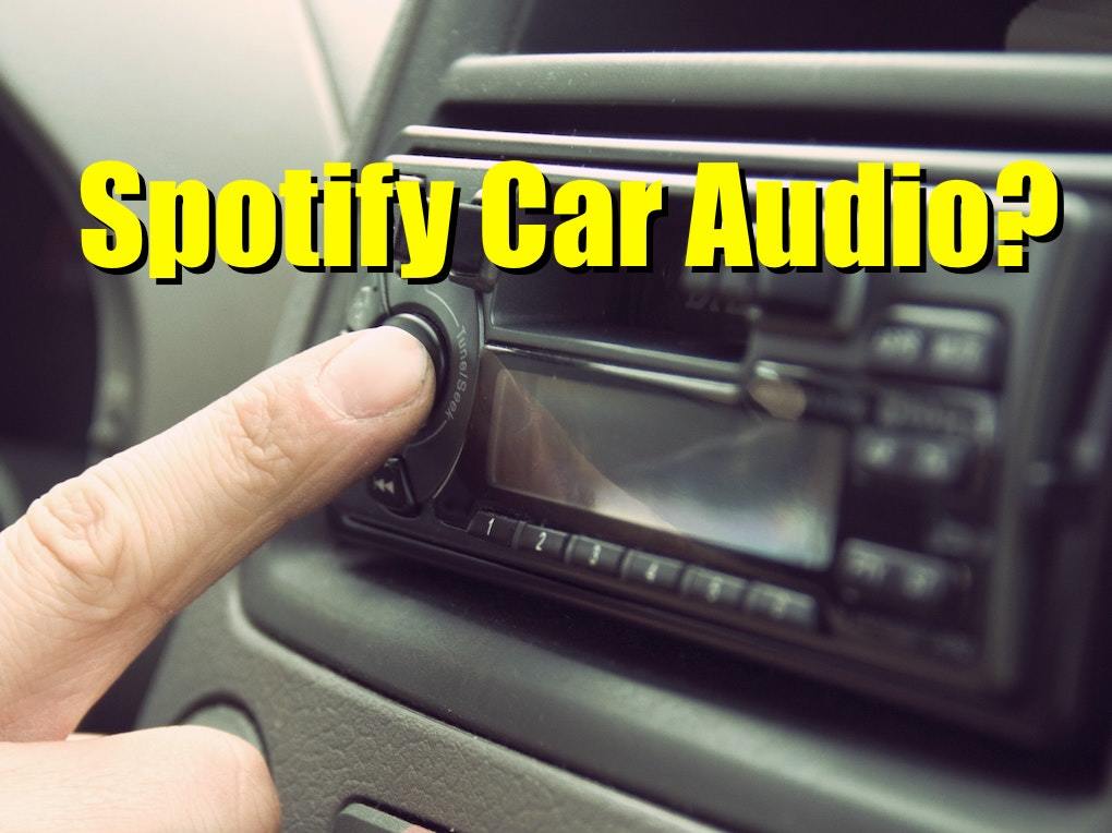 Spotify car audio image