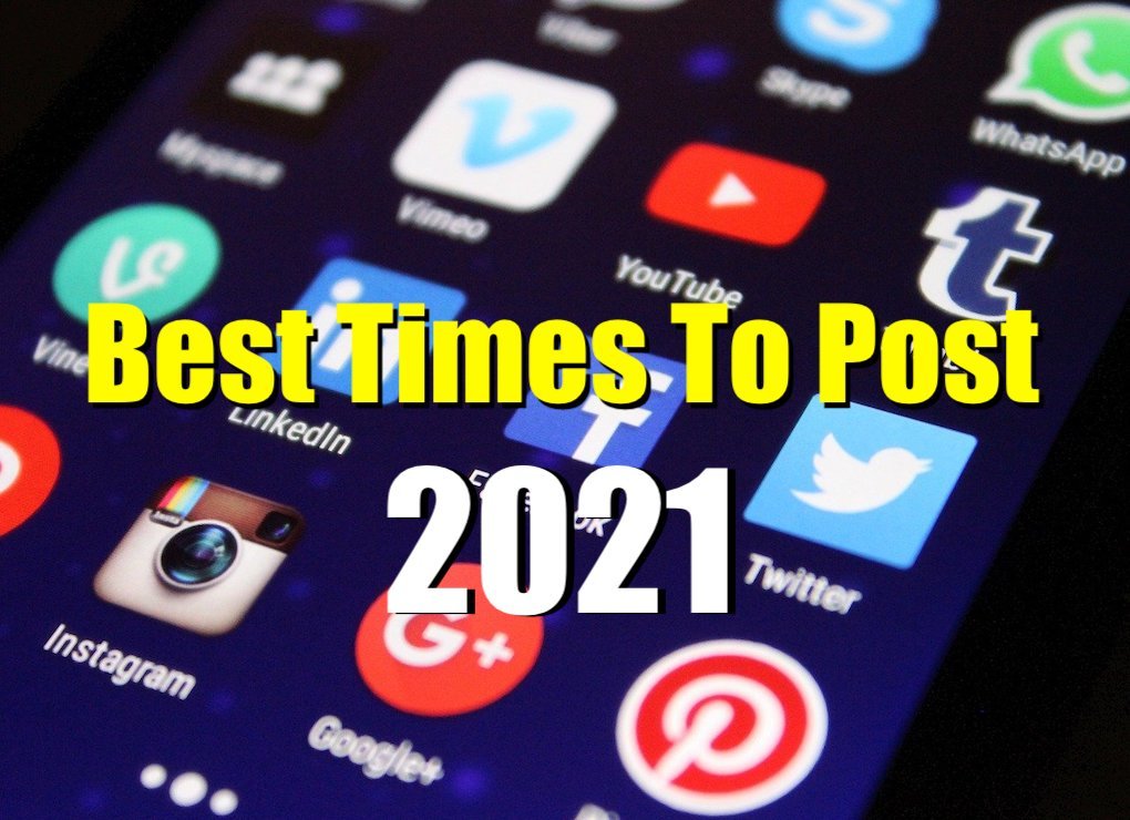 Best times to post 2021 image