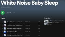 White noise baby sleep on Spotify image