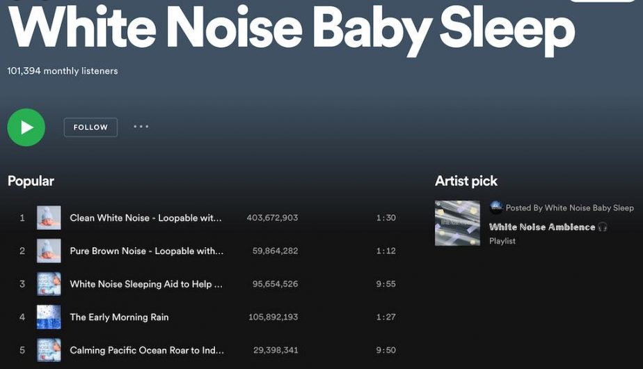 Recordings Of Noise Can Make More Money Than Music On Spotify - Music 3