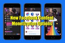 New Facebook content monetization options image