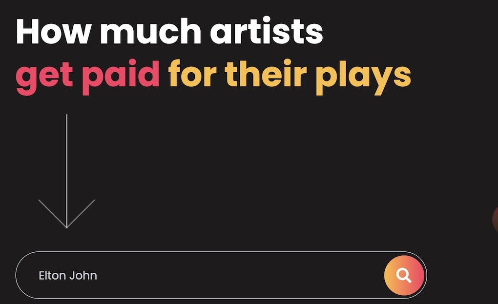 How much artists get paid from Spotify image