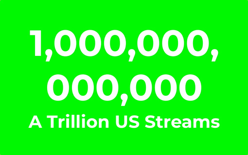 A trillion US streams in 2022