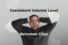 Consistent volume level control between clips