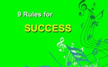 9 rules for sucess