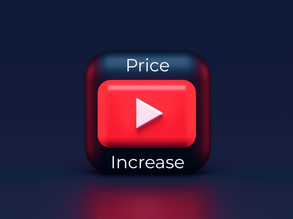 YouTube subscription price increase the start of peak streaming subscription